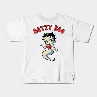 Betty Boo Ghost Halloween Retro Cartoon Kids T-Shirt